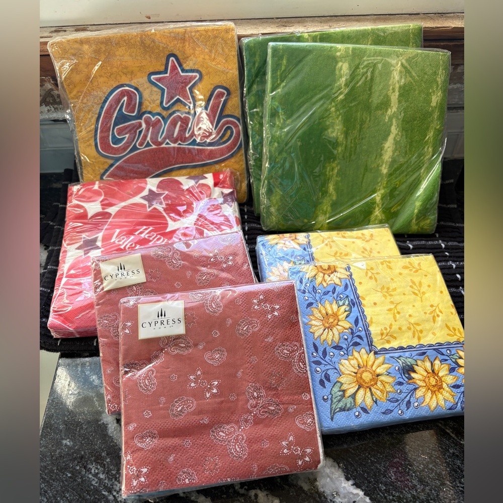 Bundle of special occasion napkins. Brand new. Assorted. NWT